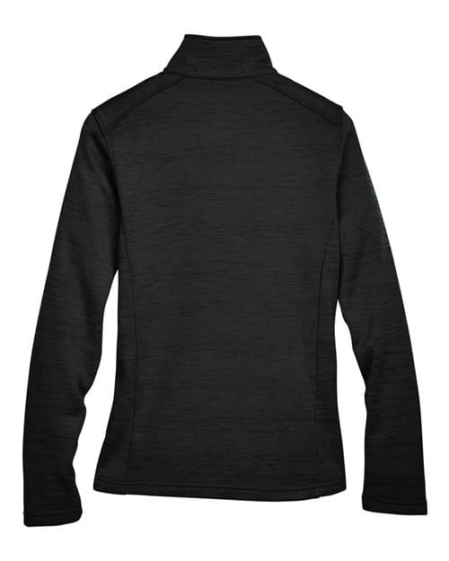 Devon & Jones Women's Newbury Mélange Fleece Quarter-Zip Pullover thumbnail 4