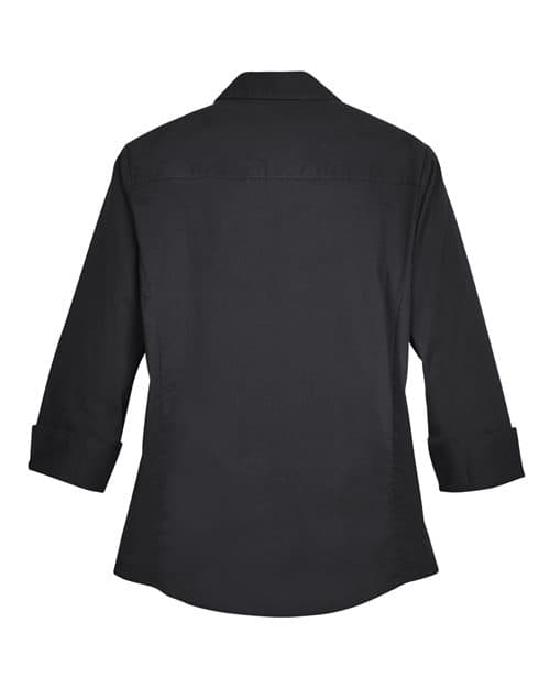 Devon & Jones Women's Perfect Fit™ Three-Quarter Sleeve Stretch Poplin Dress Shirt thumbnail 4