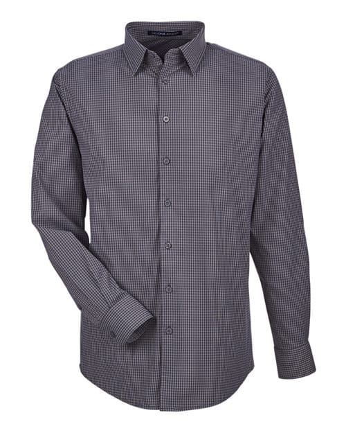 Devon & Jones Men's CrownLux Performance® Tonal Mini Check Woven Dress Shirt thumbnail 3