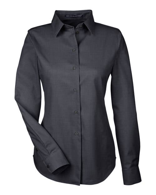 Devon & Jones Women's Crown Collection® Royal Dobby Woven Dress Shirt thumbnail 3