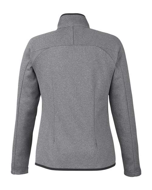 CORE365 Women's Venture Heathered Stripe Full-Zip Jacket thumbnail 4