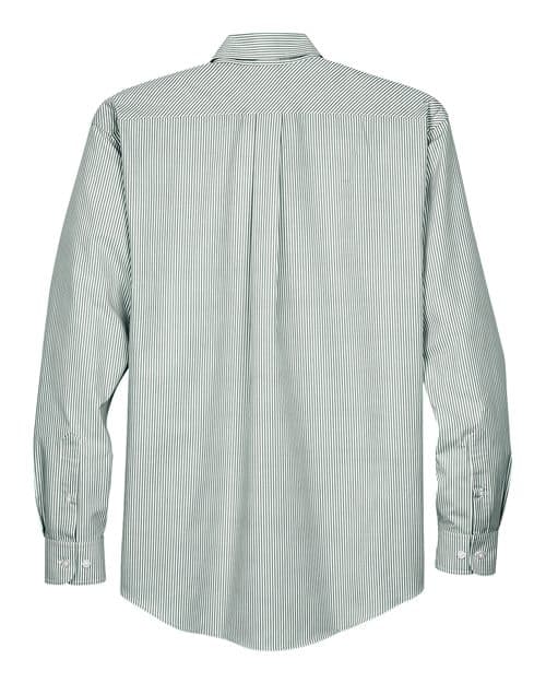Devon & Jones Men's Crown Collection® Banker Stripe Woven Dress Shirt thumbnail 4