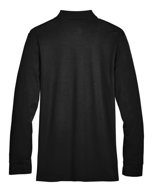 Devon & Jones Men's Tall CrownLux Performance® Plaited Long Sleeve Polo thumbnail 4
