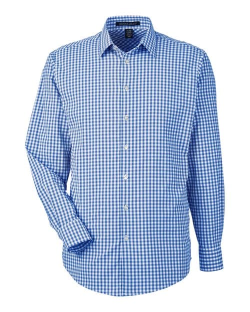 Devon & Jones Men's CrownLux Performance® Gingham Dress Shirt thumbnail 3