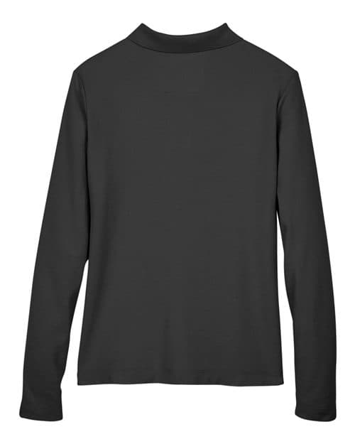 Devon & Jones Women's Pima Piqué Long Sleeve Polo thumbnail 4