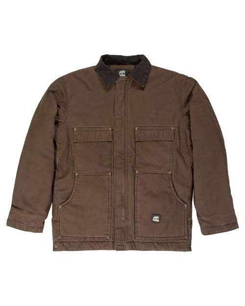 Berne Apparel Men's Tall Highland Washed Chore Coat thumbnail 3