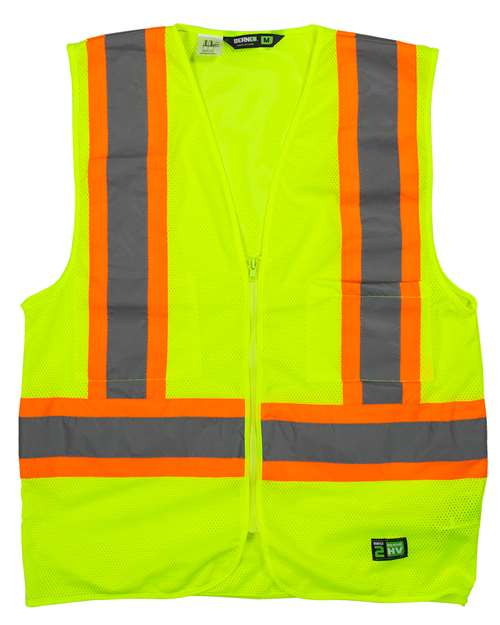 Berne Apparel Men's Hi-Vis Class 2 Multi-Color Vest thumbnail 3