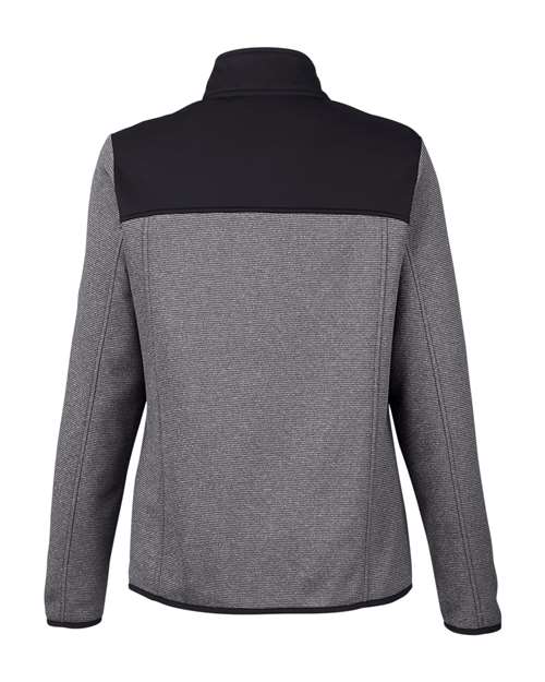 CORE365 Women's Venture Heathered Stripe Hybrid Jacket thumbnail 4