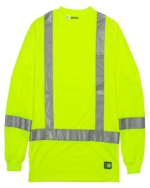 Berne Apparel Men's Tall Hi-Vis Class 3 Performance T-Shirt thumbnail 3