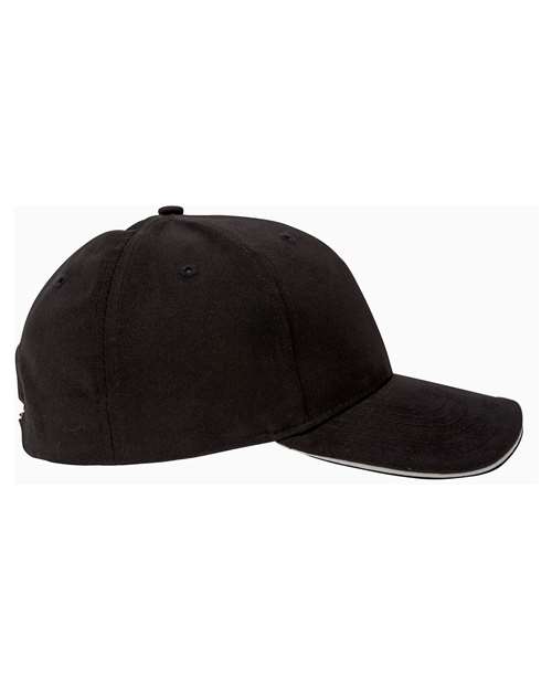 Big Accessories Brushed Twill Sandwich Cap thumbnail 4