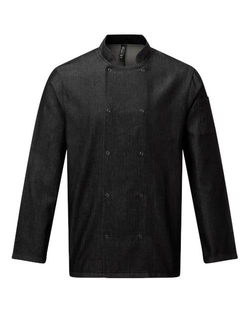 Artisan Collection by Reprime Unisex Denim Chef's Jacket thumbnail 3