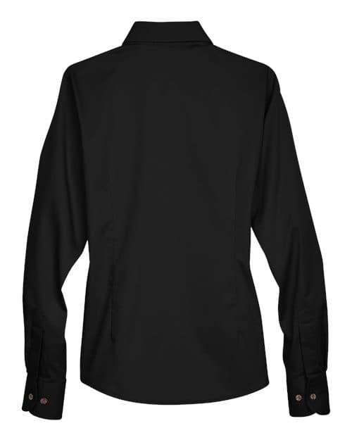 Harriton Women's Easy Blend™ Twill Dress Shirt with Stain-Release thumbnail 4