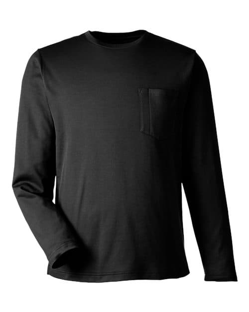 Harriton Unisex Charge Snag and Soil Protect Long Sleeve T-Shirt thumbnail 3