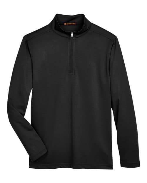 Harriton Men's Advantage Snag Protection Plus Quarter-Zip Pullover thumbnail 3