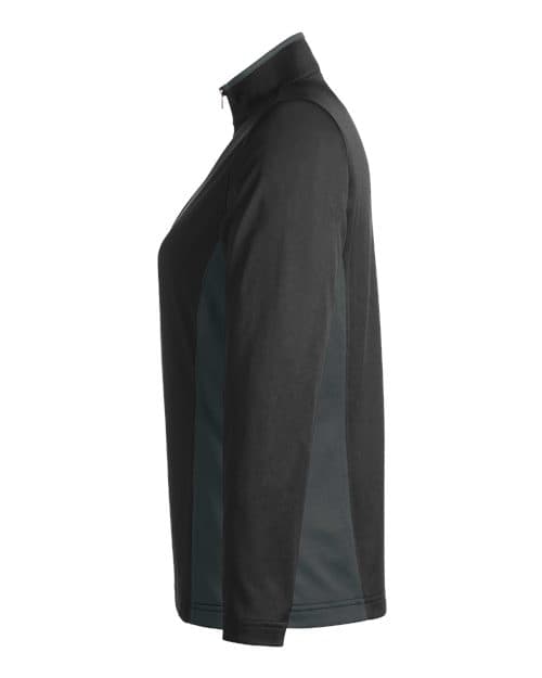 Harriton Women's Flash Snag Protection Plus IL Colorblock Quarter-Zip Pullover thumbnail 6