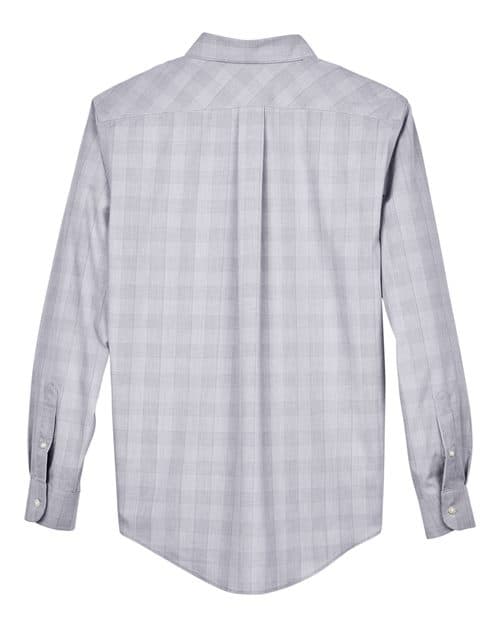 Devon & Jones Men's Crown Collection® Glen Plaid Woven Dress Shirt thumbnail 4
