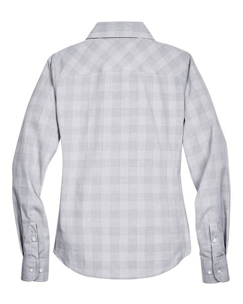 Devon & Jones Women's Crown Collection® Glen Plaid Woven Dress Shirt thumbnail 4