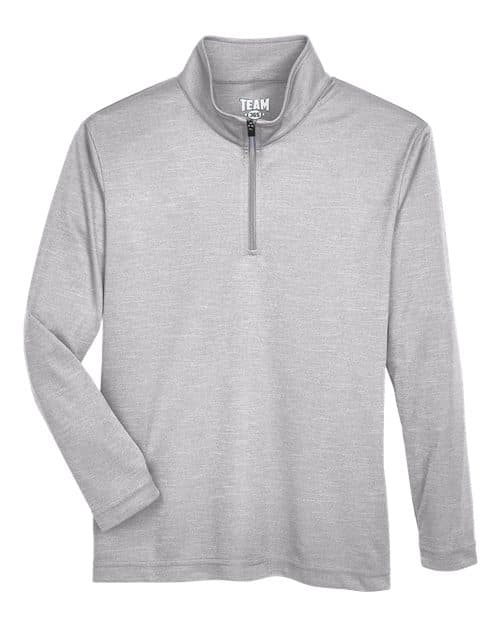 Team 365 Youth Zone Sonic Heather Performance Quarter-Zip Pullover thumbnail 3