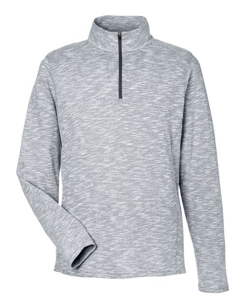 North End Men's Eclipse Jacquard Quarter-Zip Pullover thumbnail 3