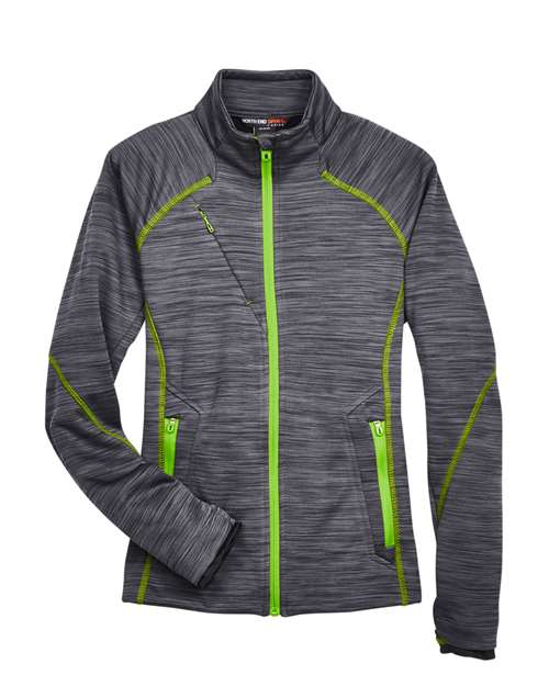 North End Women's Flux Mélange Bonded Fleece Jacket thumbnail 3