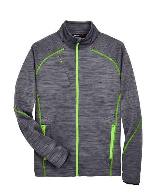 North End Men's Flux Mélange Bonded Fleece Jacket thumbnail 3
