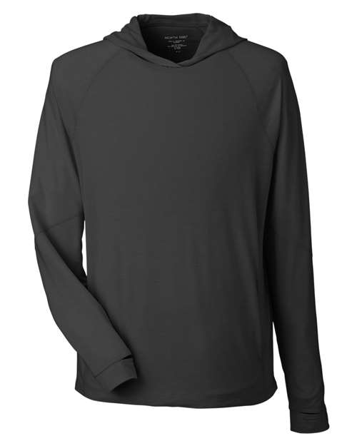 North End Unisex JAQ Stretch Performance Hooded Long Sleeve T-Shirt thumbnail 3