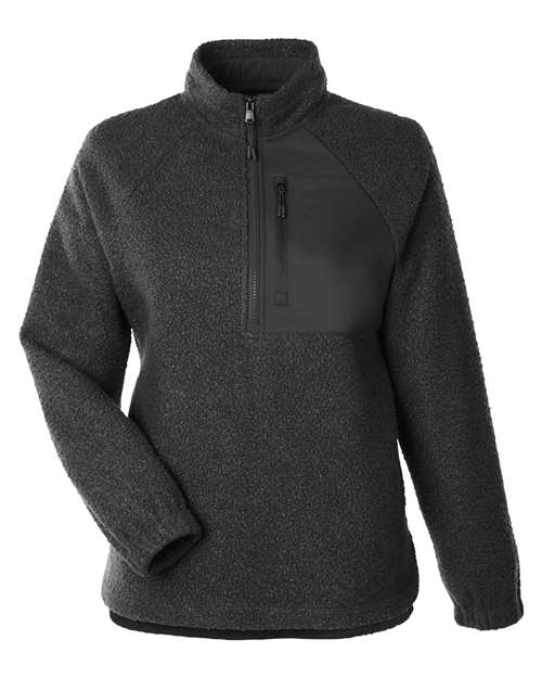 North End Women's Aura Sweater Fleece Quarter-Zip Pullover thumbnail 3