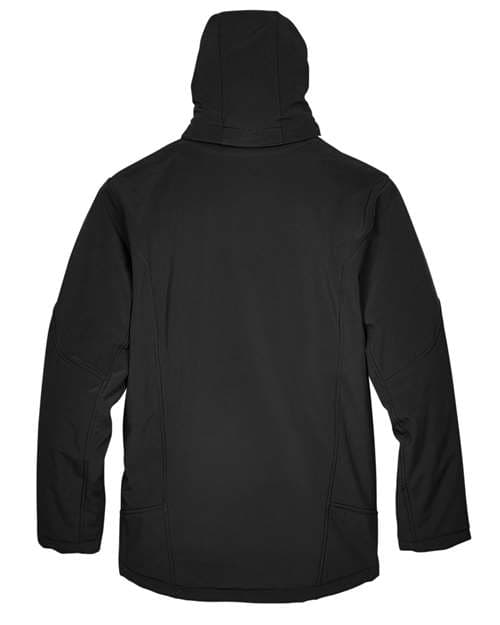 North End Men's Glacier Insulated Three-Layer Fleece Soft Shell Hood Jacket with Detachable Hood thumbnail 4