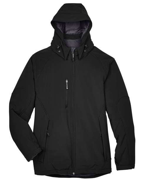 North End Men's Glacier Insulated Three-Layer Fleece Soft Shell Hood Jacket with Detachable Hood thumbnail 3