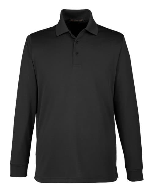 Harriton Men's Tall Advantage Long Sleeve Snag Protection Plus IL Polo thumbnail 3