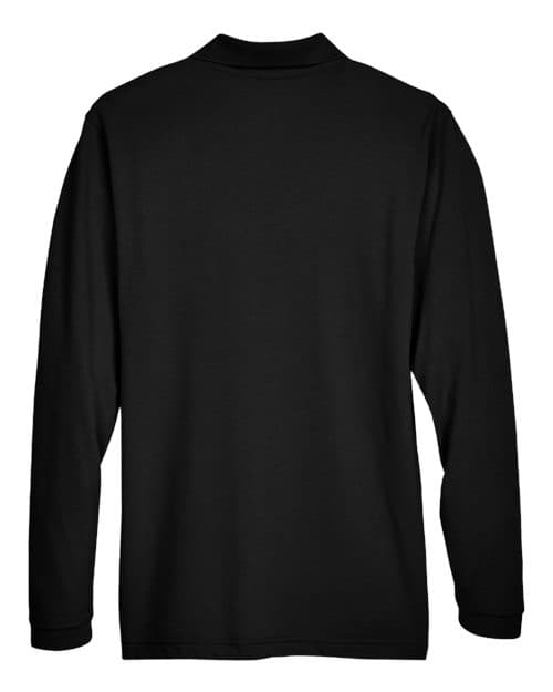Harriton Men's Easy Blend™ Long Sleeve Polo thumbnail 4