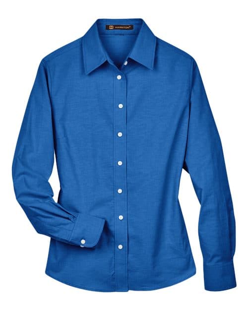 Harriton Women's Oxford Dress Shirt thumbnail 3