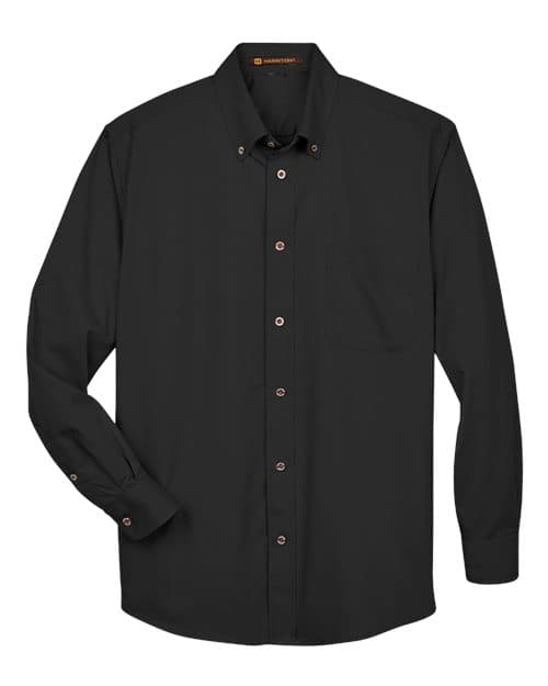 Harriton Men's Tall Easy Blend™ Twill Dress Shirt thumbnail 3