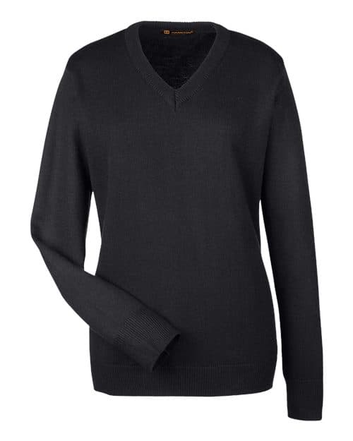 Harriton Women's Pilbloc V-Neck Sweater thumbnail 3