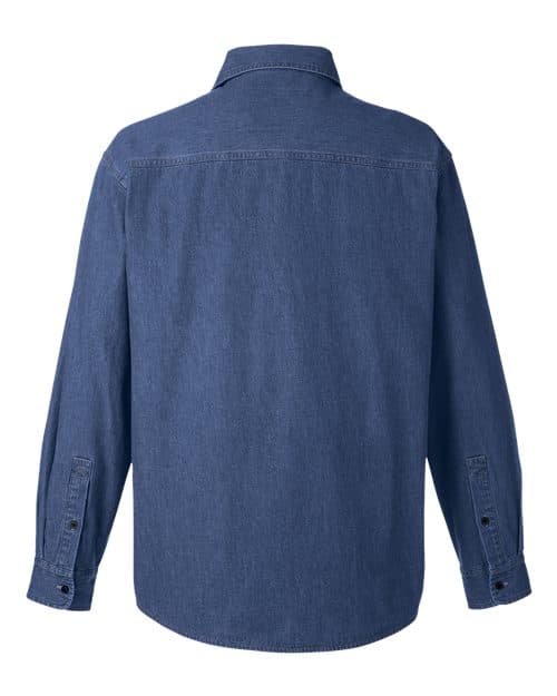 Harriton Unisex Denim Shirt Jacket thumbnail 4