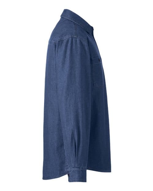 Harriton Unisex Denim Shirt Jacket thumbnail 6