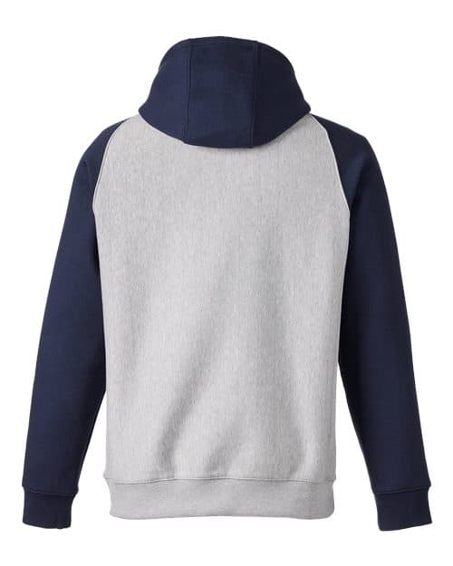 Team 365 Unisex Zone HydroSport™ Heavyweight Colorblock Hooded Sweatshirt thumbnail 4