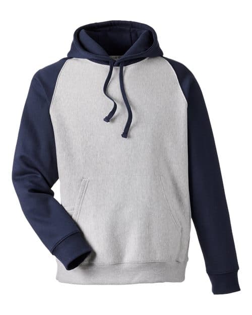 Team 365 Unisex Zone HydroSport™ Heavyweight Colorblock Hooded Sweatshirt thumbnail 3