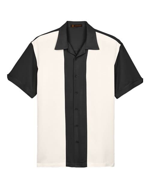 Harriton Men's Two-Tone Camp Shirt thumbnail 3