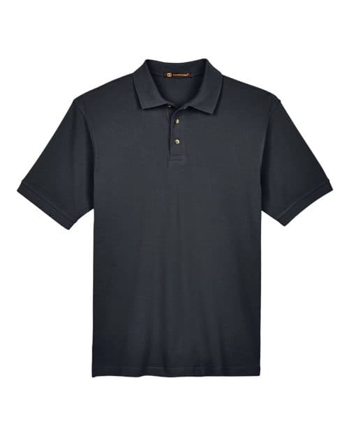 Harriton Men's Tall Cotton Pique Polo thumbnail 3