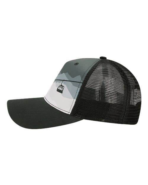 LOCALE Printed Five-Panel Trucker Cap thumbnail 4