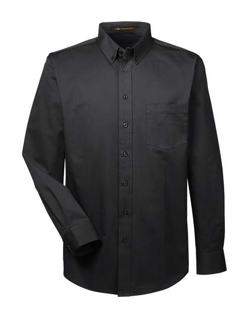 Harriton Men's Foundation Cotton Twill Dress Shirt with Teflon thumbnail 3