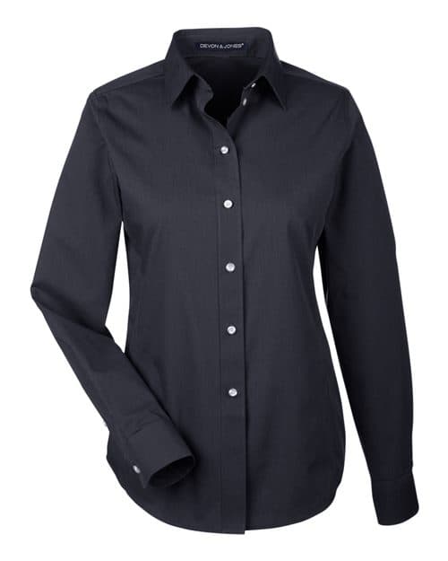 Devon & Jones Women's Crown Collection® Striped Woven Dress Shirt thumbnail 3