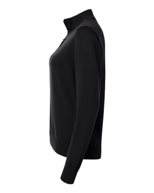 Devon & Jones Women's New Classics Quarter-Zip Sweater thumbnail 6