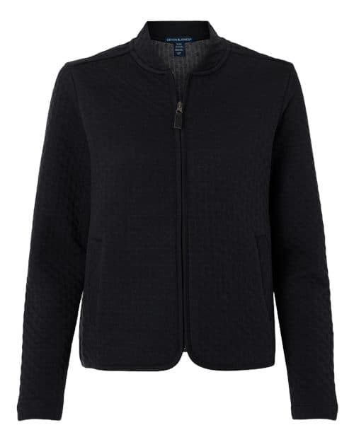 Devon & Jones Women's Berkeley Textured Full-Zip Jacket thumbnail 3