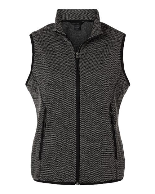 North End Women's Jasper Jacquard Fleece Vest thumbnail 3