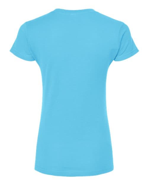 Tultex Women's Fine Jersey V-Neck T-Shirt thumbnail 4