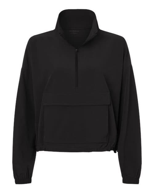 Boxercraft Women's Stretch Woven Quarter-Zip Pullover thumbnail 3