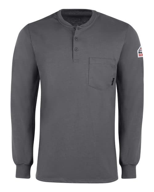 Bulwark Men's Long Sleeve Tagless Henley Shirt thumbnail 2