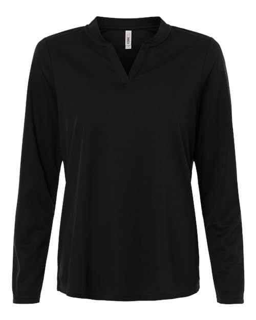 CORE365 Women's Nova Performance Long Sleeve Pique Polo thumbnail 2